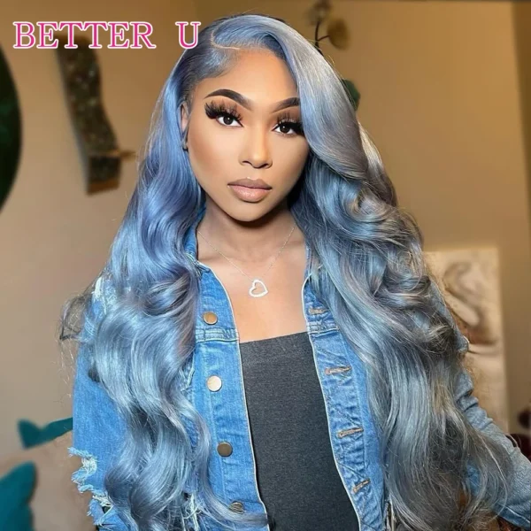 Grey Human Hair Wigs: 13*4 Lace Front Brazilian Wig